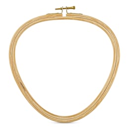 DMC Wooden Needlework Hoop - Triangle, 21.5 cm x 22 cm - front