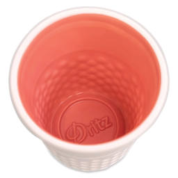 Dritz Ceramic Thimble Container - Coral - interior