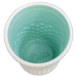 Dritz Ceramic Thimble Container - Aqua - interior