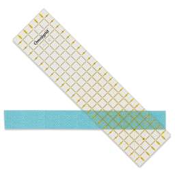 Omnigrid Rectangle Ruler - 6" x 24" - in use on fabric (not included)
