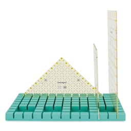 Omnigrid OmniRack Ruler Storage - Standard, 5-5/8" x 13-5/8" x 7/8" - with rulers stored in horizontal and vertical slots (rulers not included)