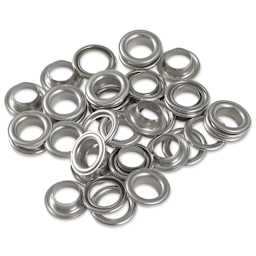 Prym Vario Creative Eyelets with Washers - Pkg of 20, Silver, 11 mm Dia.