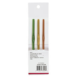 Boye Aluminum Crochet Hooks - Set of 3, US G/H/I - back of packaging