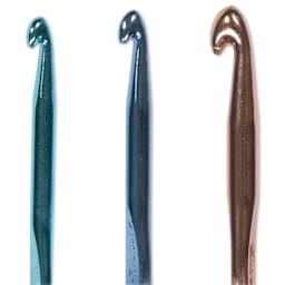 Boye Aluminum Crochet Hooks - Set of 3, US J/K/N - close-up