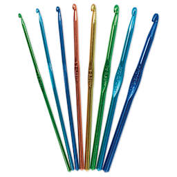 Boye Aluminum Crochet Hooks - Set of 8, US D-K