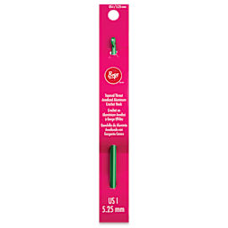 Boye Aluminum Crochet Hook - US I, 6" - front of packaging