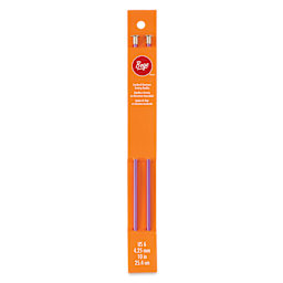 Boye Aluminum Knitting Needles - US 6, 10" - front of packaging