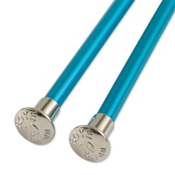 Boye Aluminum Knitting Needles - US 10, 10" - close-up of caps