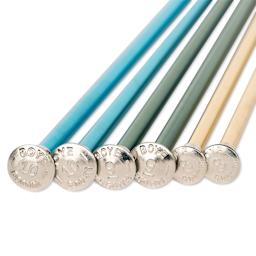 Boye Aluminum Knitting Needles - Set of 3, US 8/9/10, 14" - close-up