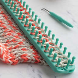 Boye Looms - Extra-large long loom in use (yarn not included)