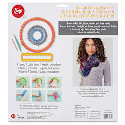 Boye Looms - Assorted, Set of 4 - back of packaging