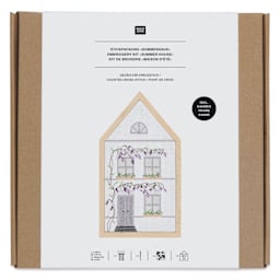 Rico Design Counted Cross Stitch House Kit - Summer House front of packaging