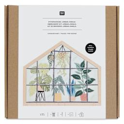 Rico Design Embroidery House Kit - Urban Jungle - front of packaging