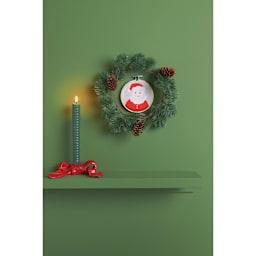 Rico Design Embroidery Kits - Santa Portrait hung on wall