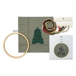 Rico Design Embroidery Kits - Christmas Tree contents