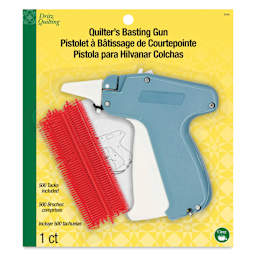 Dritz Quilter's Basting Gun w/ 500 Tacks - front of packaging