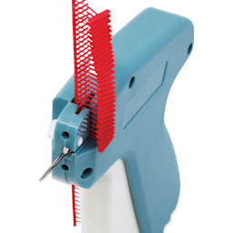 Dritz Quilter's Basting Gun w/ 500 Tacks - loaded, top view