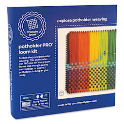 Friendly Loom Potholder Pro Loom Kit - 10" x 10", packaging