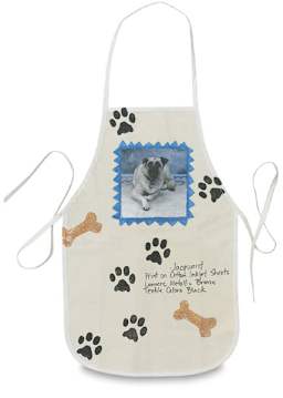 Jacquard Cotton Inkjet Fabric Sheets - Apron printed with Dog's picture on Cotton Inkjet Fabric