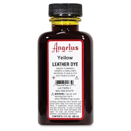 Angelus Leather Dye - Yellow, 3 oz, Bottle