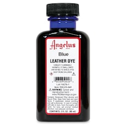 Angelus Leather Dye - Blue, 3 oz, Bottle