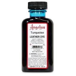 Angelus Leather Dye - Turquoise, 3 oz, Bottle