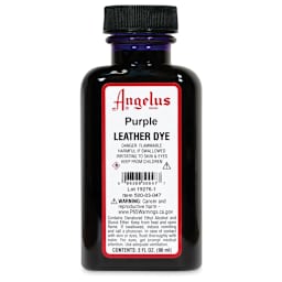 Angelus Leather Dye - Purple, 3 oz, Bottle