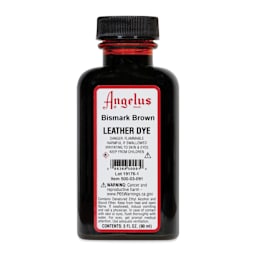 Angelus Leather Dye - Bismark Brown, 3 oz, Bottle