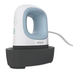 Cricut EasyPress Mini - Zen Blue - on insulated base
