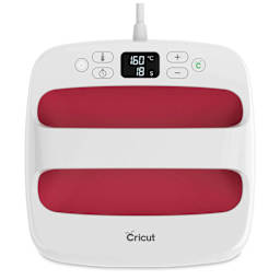 Cricut EasyPress 2 - Raspberry, 9" x 9", control panel seen from above