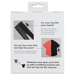 Rit Back to Black Dye Kit - Back of package shown