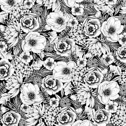 Cricut Infusible Ink Patterned Transfer Sheets - Black Botanical