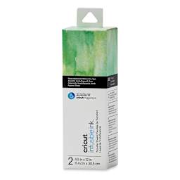 Cricut Infusible Ink Patterned Transfer Sheets - Green Watercolor, 4-1/2" x 12", 2 Sheets (In packaging)