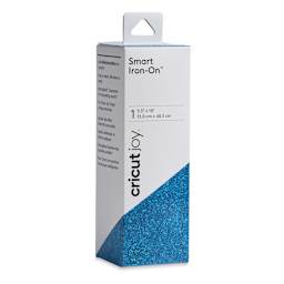 Cricut Joy Smart Iron-On - Glitter Aqua, 5-1/2" x 19", Roll (In packaging)