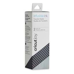 Cricut Joy Infusible Ink Patterned Transfer Sheets - Carbon Fiber, 4-1/2" x 12", Package of 2 (In packaging)
