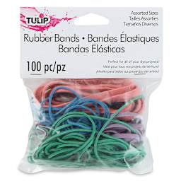 Tulip Rubber Bands - Assorted Sizes, Package of 100