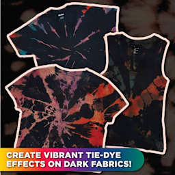 Tulip Reverse Tie-Dye Kit - Set of 4 Colors with Color Changer (finished project examples)