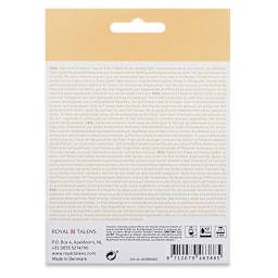 Talens Art Creation Tie Dye with Textile Silk Set - Set of 3, Warm Colors, Bottles (Back of packaging)