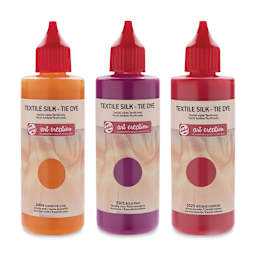 Talens Art Creation Tie Dye with Textile Silk Set - Set of 3, Warm Colors, Bottles