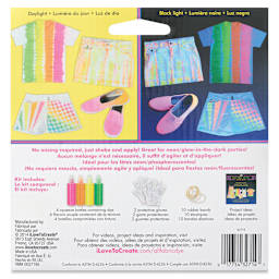 Tulip Electric Neons Tie-Dye Kit, back of the packaging