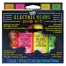 Tulip Electric Neons Tie-Dye Kit, front of the packaging