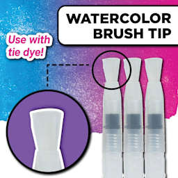 Tulip Refillable Tie-Dye Watercolor Brushes - Pkg of 3 (close-up of brush)