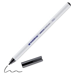 Edding 4600 Textile Pen - Black, cap off