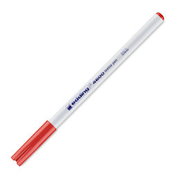 Edding 4600 Textile Pen - Red, cap on