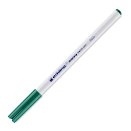 Edding 4600 Textile Pen - Green, cap on