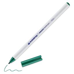 Edding 4600 Textile Pen - Green, cap off