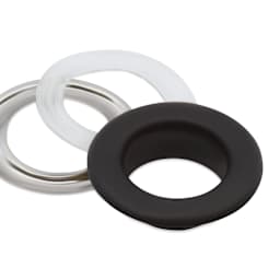 Dritz Fashion Grommet Kit - Grommet, insert and washer laid out