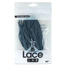 Angelus Lace Lab Flat Colored Shoe Laces - Dark Grey, front of the packaging