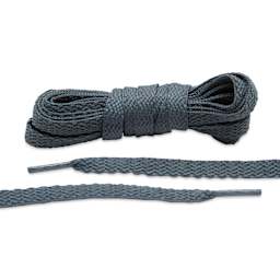 Angelus Lace Lab Flat Colored Shoe Laces - Dark Grey