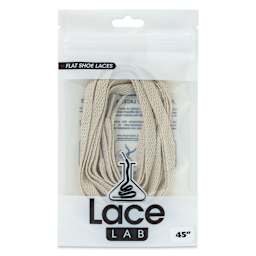 Angelus Lace Lab Flat Colored Shoe Laces - Light Beige, front of the packaging